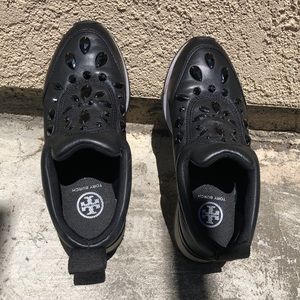 Tory Burch Black Sneakers  #36409 Size 5.5M